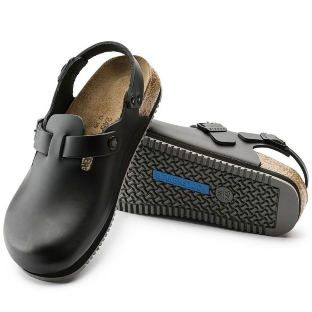 Birkenstock tokio NWOT super grip black strap clogs m